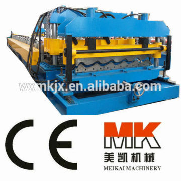 Glazed steel tile forming machine